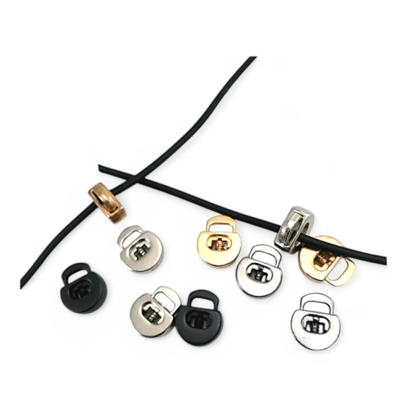 Metal Stoper Tek Delikli 6x3 mm Delik Çaplı Üstten Basmalı Yarım Daire Model - Zamak Stoper E 2131