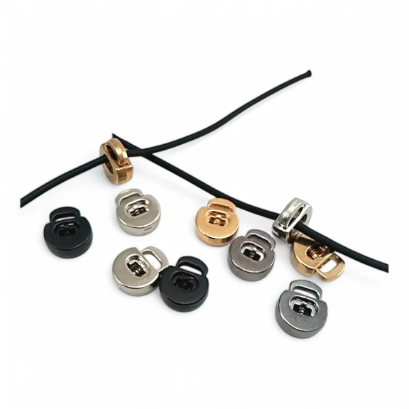 Metal Stoper Tek Delikli 6x3 mm Delik Çaplı Üstten Basmalı Yarım Daire Model - Zamak Stoper E 2131