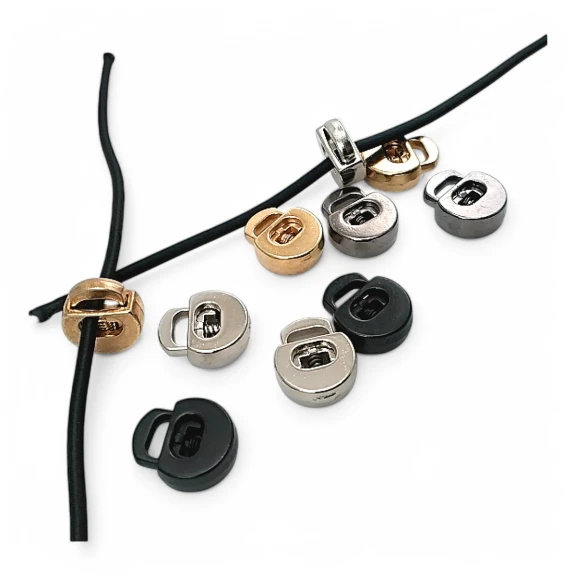 Metal Stoper Tek Delikli 6x3 mm Delik Çaplı Üstten Basmalı Yarım Daire Model - Zamak Stoper E 2131