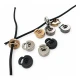 Metal Stoper Tek Delikli 6x3 mm Delik Çaplı Üstten Basmalı Yarım Daire Model - Zamak Stoper E 2131