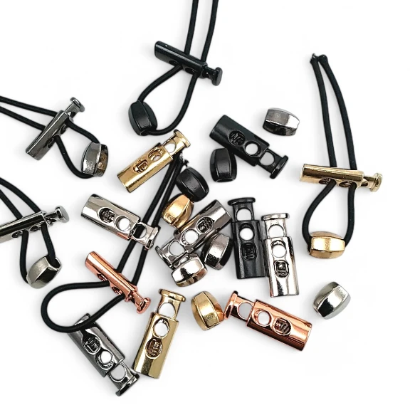 Stoper Çift Delikli 5,5 mm Kordon Girişi Ayva Boncuk Kombinli E 214 -E 139