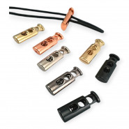 İki Delikli Stoper 5 mm Kordon Girişli Metal Kordon Kilidi B0026 İki Delikli Stoper 5 mm Kordon Girişli Metal Kordon Kilidi B0026