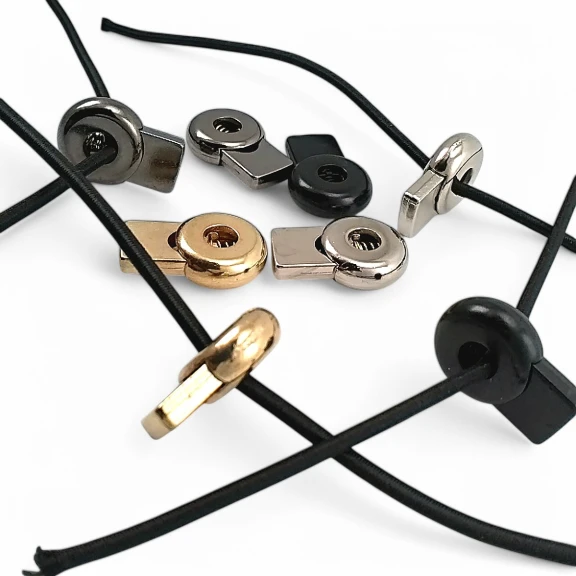 Metal Stoper Tek Delikli 5,5 mm Delik Çaplı Üstten Basmalı Yuvarlak Model - Zamak Stoper E 2178