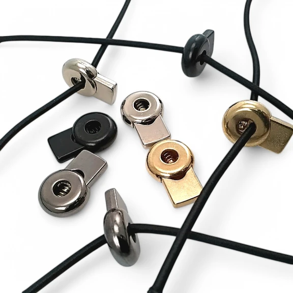 Metal Stoper Tek Delikli 5,5 mm Delik Çaplı Üstten Basmalı Yuvarlak Model - Zamak Stoper E 2178