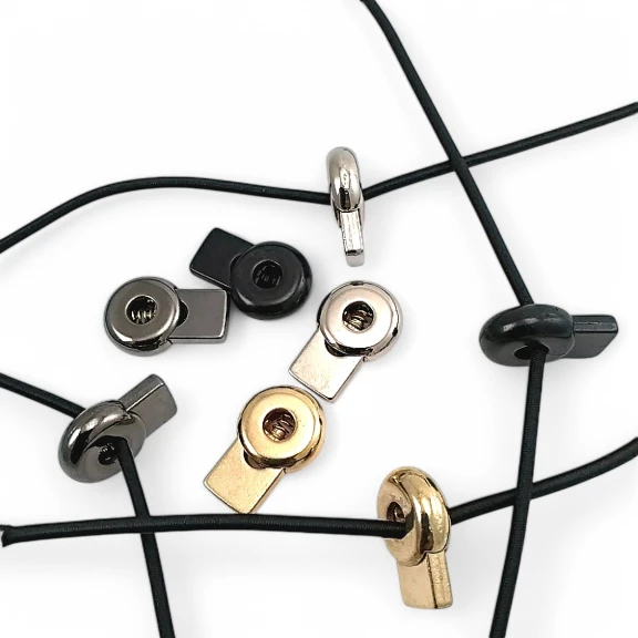 Metal Stoper Tek Delikli 5,5 mm Delik Çaplı Üstten Basmalı Yuvarlak Model - Zamak Stoper E 2178