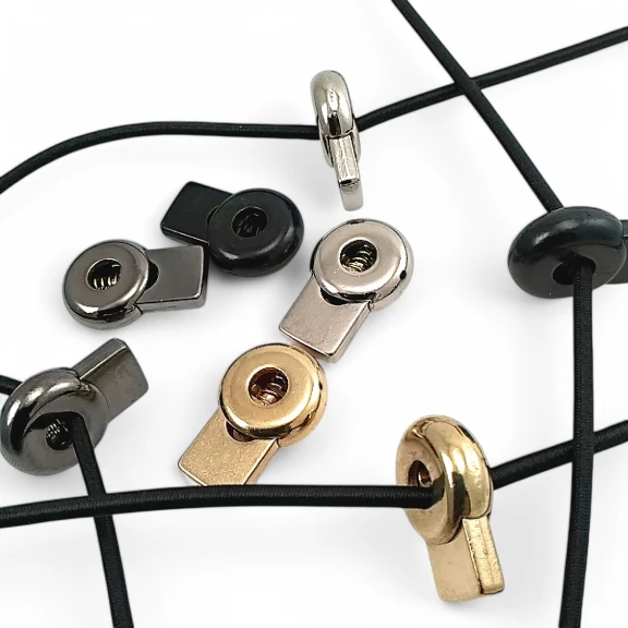 Metal Stoper Tek Delikli 5,5 mm Delik Çaplı Üstten Basmalı Yuvarlak Model - Zamak Stoper E 2178