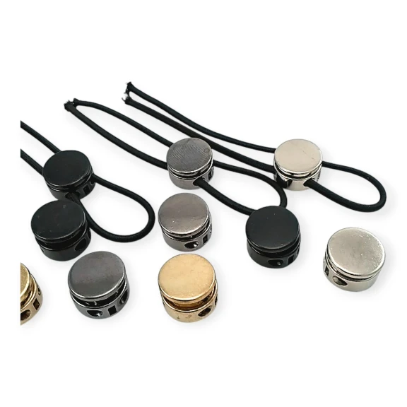 Mayın Stoper 15 mm Tek Basma Düğmeli Çift Bağcık Delikli Kordon Kilidi E 2206