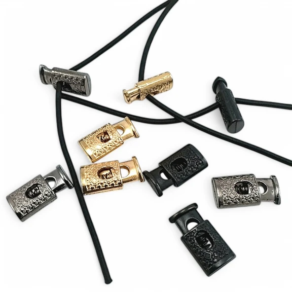 Desenli Model Tek Delikli 4,5 mm Delik Çaplı Metal Stoper Üstten Basmalı Model - Zamak Stoper E 282