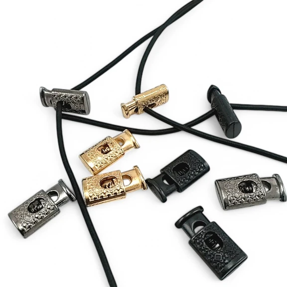 Desenli Model Tek Delikli 4,5 mm Delik Çaplı Metal Stoper Üstten Basmalı Model - Zamak Stoper E 282