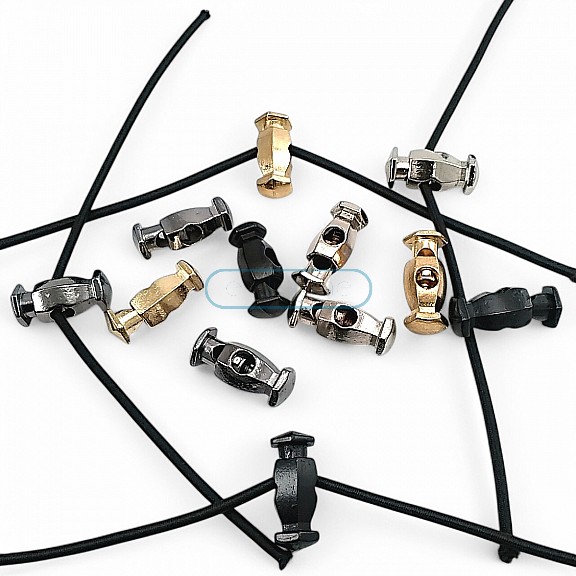 Metal Stoper Üstten Basmalı - Altıgen Model Tek Delikli 4,5 mm Delik Çaplı - Zamak Stoper E 649