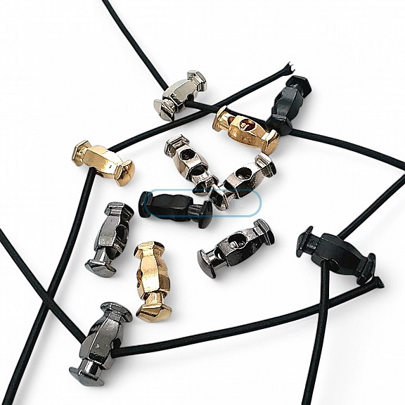 Metal Stoper Üstten Basmalı - Altıgen Model Tek Delikli 4,5 mm Delik Çaplı - Zamak Stoper E 649