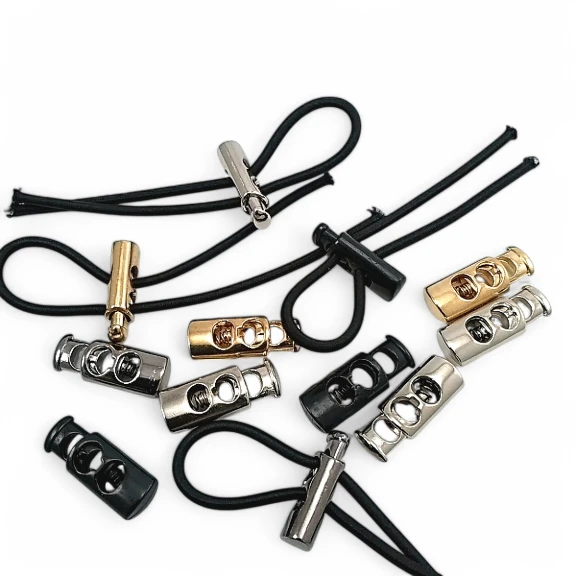 İki Delikli Yassı Metal Stoper 6x3,5 mm Delik Çaplı Üstten Basmalı Model - Zamak Stoper E 686