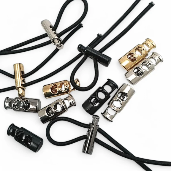 İki Delikli Yassı Metal Stoper 6x3,5 mm Delik Çaplı Üstten Basmalı Model - Zamak Stoper E 686