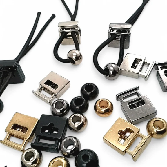 Single Hole Metal Stopper 8x4 mm Hole Diameter and Bead Combination E 69 - E 1596