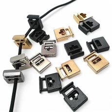 Tek Delikli Metal Stoper 8x4 mm Delik Çaplı Üstten Basmalı - Dikdörtgen Model - Zamak Stoper E 69