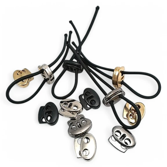 Metal Stoper 4 mm Delik Çaplı İki Delikli Üstten Basmalı - Zamak Stoper E 694