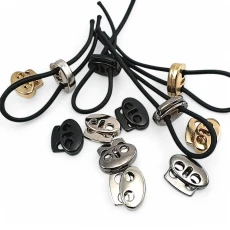 Metal Stoper 4 mm Delik Çaplı İki Delikli Üstten Basmalı - Zamak Stoper E 694