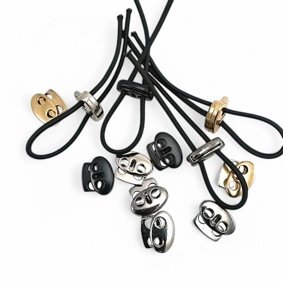 Metal Stoper 4 mm Delik Çaplı İki Delikli Üstten Basmalı - Zamak Stoper E 694