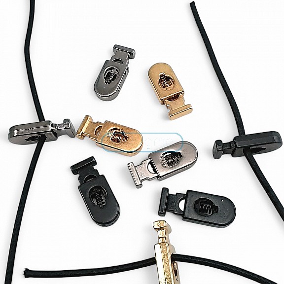 Metal Stoper Tek Delikli 5,5 mm Delik Çaplı Üstten Basmalı Zarif Armut Model - Büyük Boy E 696