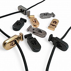 Metal Stoper Tek Delikli 5,5 mm Delik Çaplı Üstten Basmalı Zarif Armut Model - Büyük Boy E 696