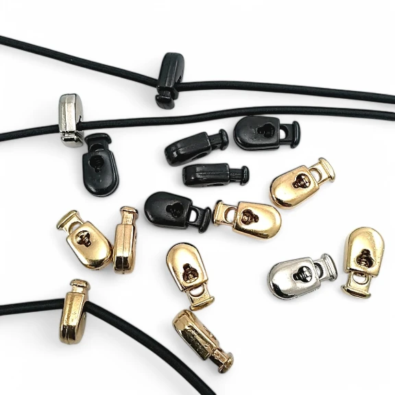 Tek Delikli Metal Stoper 4 mm Delik Çaplı Üstten Basmalı Zarif Armut Model - Zamak Stoper E 827