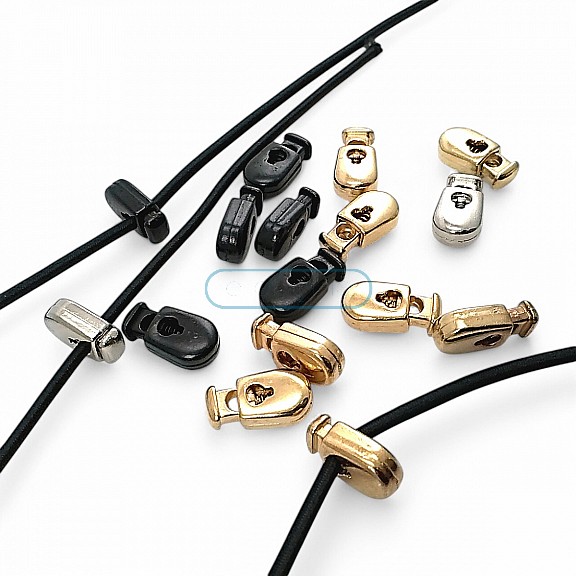 Tek Delikli Metal Stoper 4 mm Delik Çaplı Üstten Basmalı Zarif Armut Model - Zamak Stoper E 827
