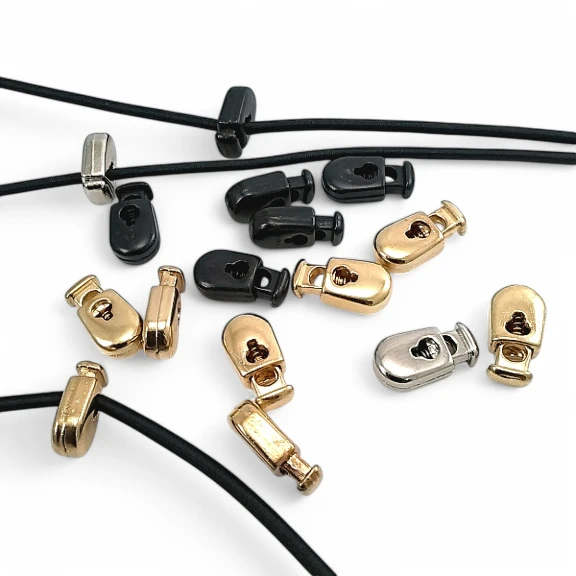 Tek Delikli Metal Stoper 4 mm Delik Çaplı Üstten Basmalı Zarif Armut Model - Zamak Stoper E 827