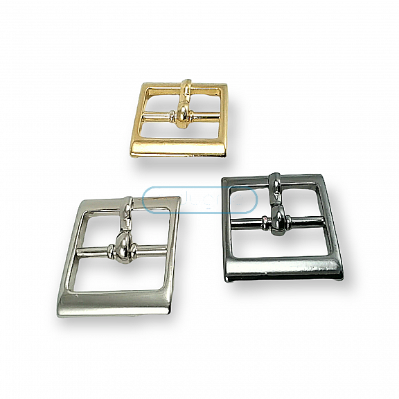 Center Bar Pin Buckle 16 mm Shoe and Bag Buckle E 1722