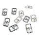 8 mm Shoe Buckle - 0,8 cm - 0,31" Metal Buckle E 2264