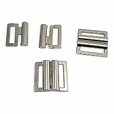 Snap-on 1 cm - 0,40" Underwear and Swimsuit Buckle Metal Buckle E 1945