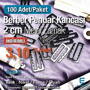 Threaded Hook Buckle 2 cm - 0,79" Internal Size E 2303