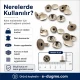 Standart Rivet 11 mm Kapak 15 mm Uzun Bacak Saç Malzeme Perçin - 500 Adet, kalın deri, çanta, kemer, kanvas ve teknik