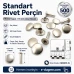 Standart Rivet 9 mm Kapak / 15 mm Uzun Bacak Perçin Saç Malzeme – 500 Adet CS0009-15