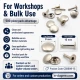 Standart Rivet 9 mm Kapak / 15 mm Uzun Bacak Perçin Saç Malzeme - 500 Adet, kalın deri ve tekstil uygulamaları için güçlü