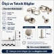 Standart Rivet 9 mm Kapak / 15 mm Uzun Bacak Perçin Saç Malzeme - 500 Adet, kalın deri ve tekstil uygulamaları için güçlü