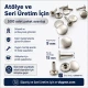 Standart Rivet 9 mm Kapak / 15 mm Uzun Bacak Perçin Saç Malzeme - 500 Adet, kalın deri ve tekstil uygulamaları için güçlü