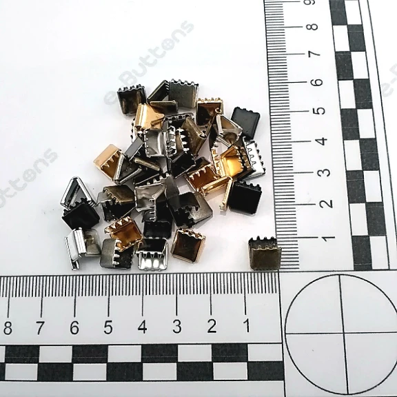 Bağucu Kıstırma 8.8 mm x 8.1 mm - Pirinç Kapalı Kenarlı Kıstırma Bağ Ucu DGK0008K