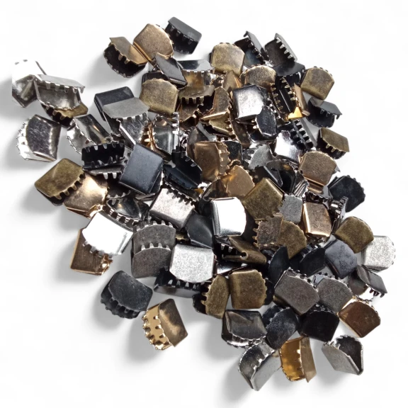 Kıstırma Bağucu 10.4 mm x 9.2 mm - Kapalı Kenarlı Kıstırma Bağ Ucu Pirinç DGK00105SK