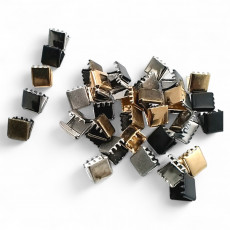 Kıstırma Bağucu 11 mm x 8.4 mm - Kapalı Kenarlı Kıstırma Bağ Ucu Pirinç DGK0010K