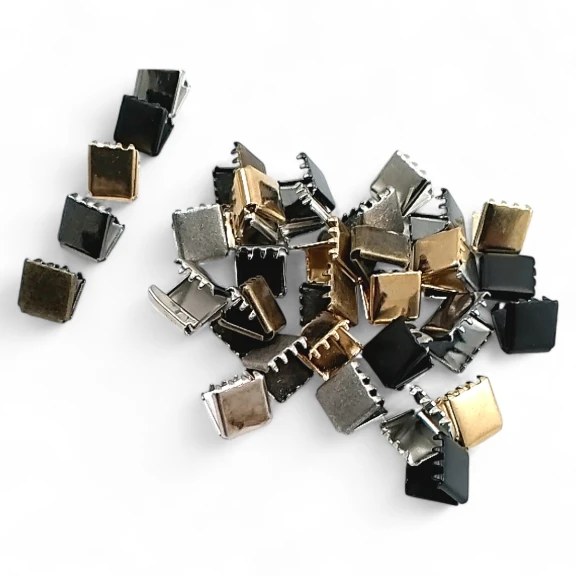 Kıstırma Bağucu 11 mm x 8.4 mm - Kapalı Kenarlı Kıstırma Bağ Ucu Pirinç DGK0010K