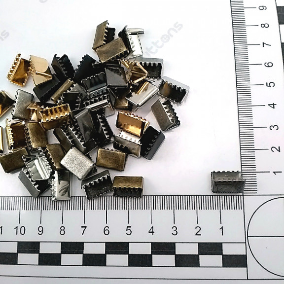 Kıstırma Bağucu 13 mm x 8.4 mm - Kapalı Kenarlı Kıstırma Bağ Ucu Pirinç DGK0013K