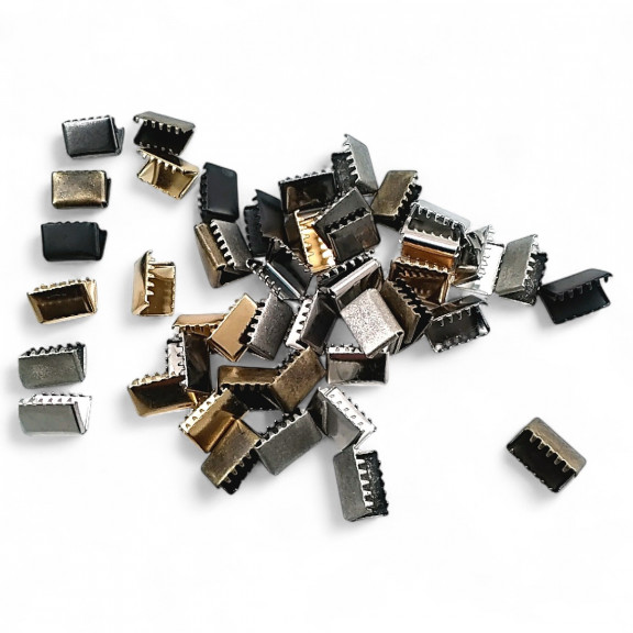 Kıstırma Bağucu 13 mm x 8.4 mm - Kapalı Kenarlı Kıstırma Bağ Ucu Pirinç DGK0013K