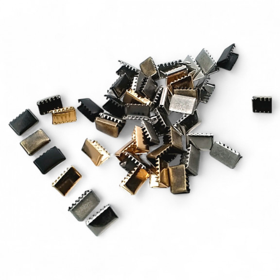 Kıstırma Bağucu 13 mm x 8.4 mm - Kapalı Kenarlı Kıstırma Bağ Ucu Pirinç DGK0013K