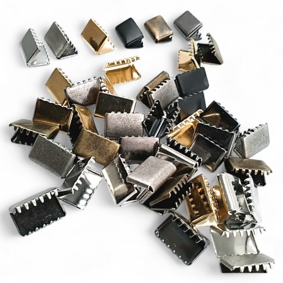 Kıstırma Bağucu 13 mm x 8.4 mm - Kapalı Kenarlı Kıstırma Bağ Ucu Pirinç DGK0013K