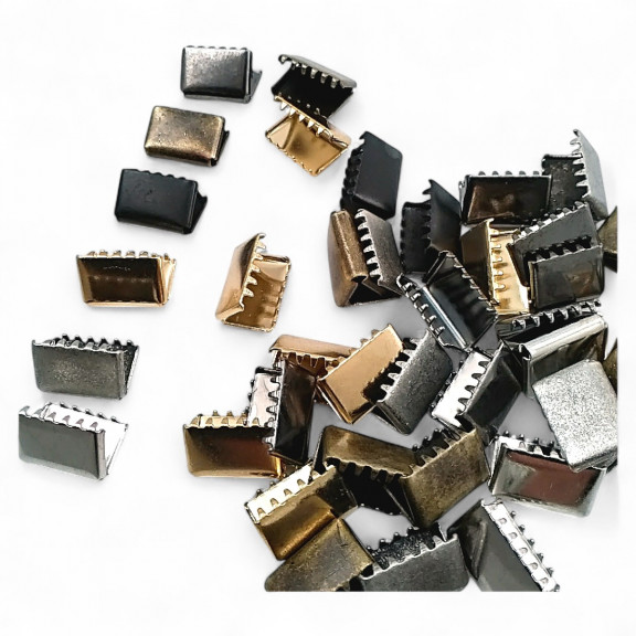 Kıstırma Bağucu 13 mm x 8.4 mm - Kapalı Kenarlı Kıstırma Bağ Ucu Pirinç DGK0013K