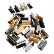 Bağucu Kıstırma 14 mm x 7 mm - Pirinç Açık Kenarlı Kıstırma Bağ Ucu DGK0015