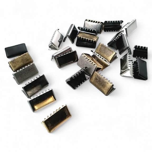 Bağucu Kıstırma 16 mm x 8.3 mm - Pirinç Kapalı Kenarlı Kıstırma Bağ Ucu DGK0015K