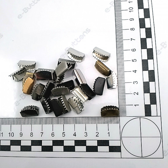 Bağucu Kıstırma 15.5 mm x 9 mm - Pirinç Kapalı Kenarlı Kıstırma Bağ Ucu DGK0015SK