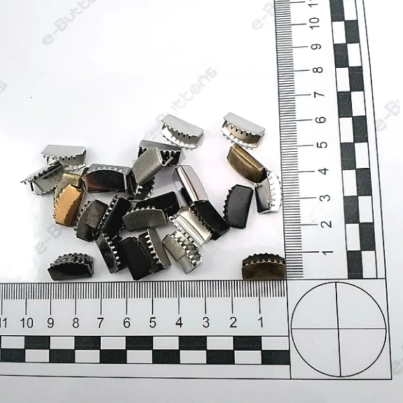 Bağucu Kıstırma 15.5 mm x 9 mm - Pirinç Kapalı Kenarlı Kıstırma Bağ Ucu DGK0015SK