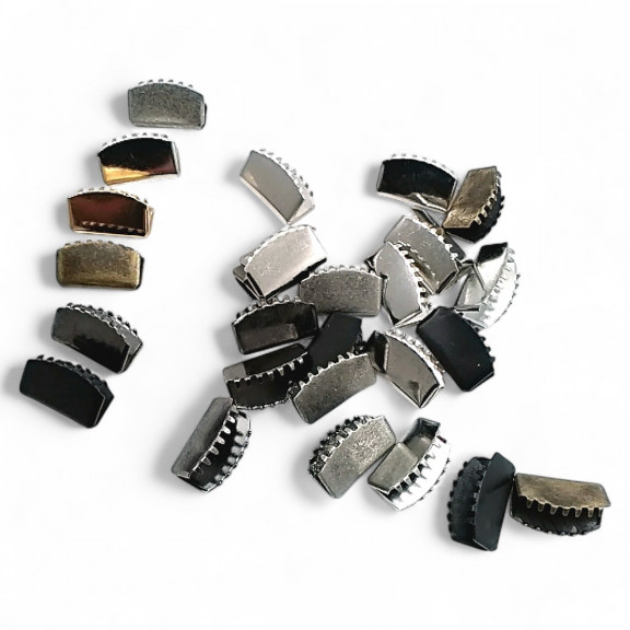 Bağucu Kıstırma 15.5 mm x 9 mm - Pirinç Kapalı Kenarlı Kıstırma Bağ Ucu DGK0015SK